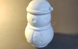 Фигура 3D для раскрашивания Снеговик