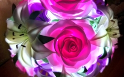 Светильник Букет из роз и лилий