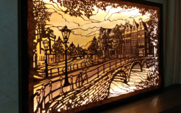 Панно с подсветкой Амстердам