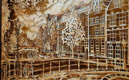 Панно с подсветкой Амстердам