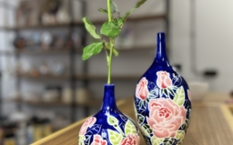Набор из двух интерьерных ваз Розы