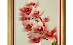 Вышитая картина Ветка орхидеи