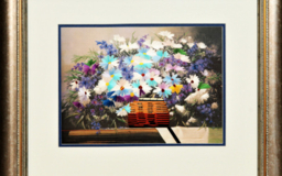 Вышитая картина Натюрморт с полевыми цветами