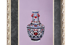 Вышитая картина Китайская ваза