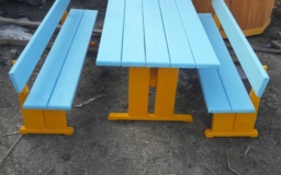 Столик с лавками для детской площадки