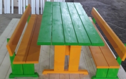 Столик с лавками для детской площадки