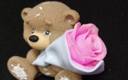 Декоративное мыло Медвежонок с цветком