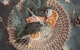 Тарелка плетеная